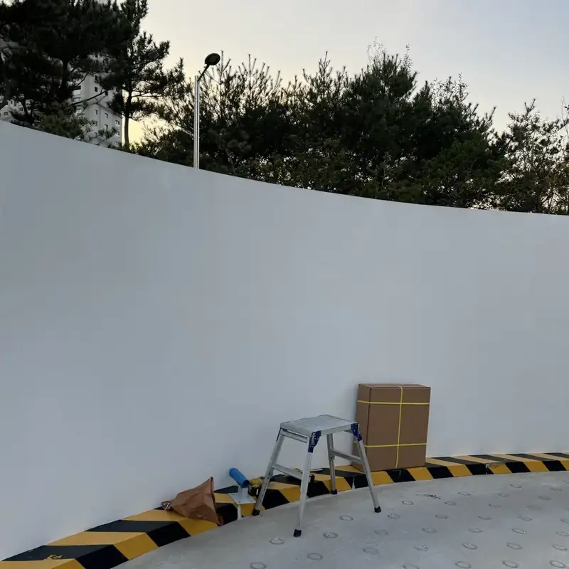 곡선 옹벽 구간 각도 조정 도로반사경 전